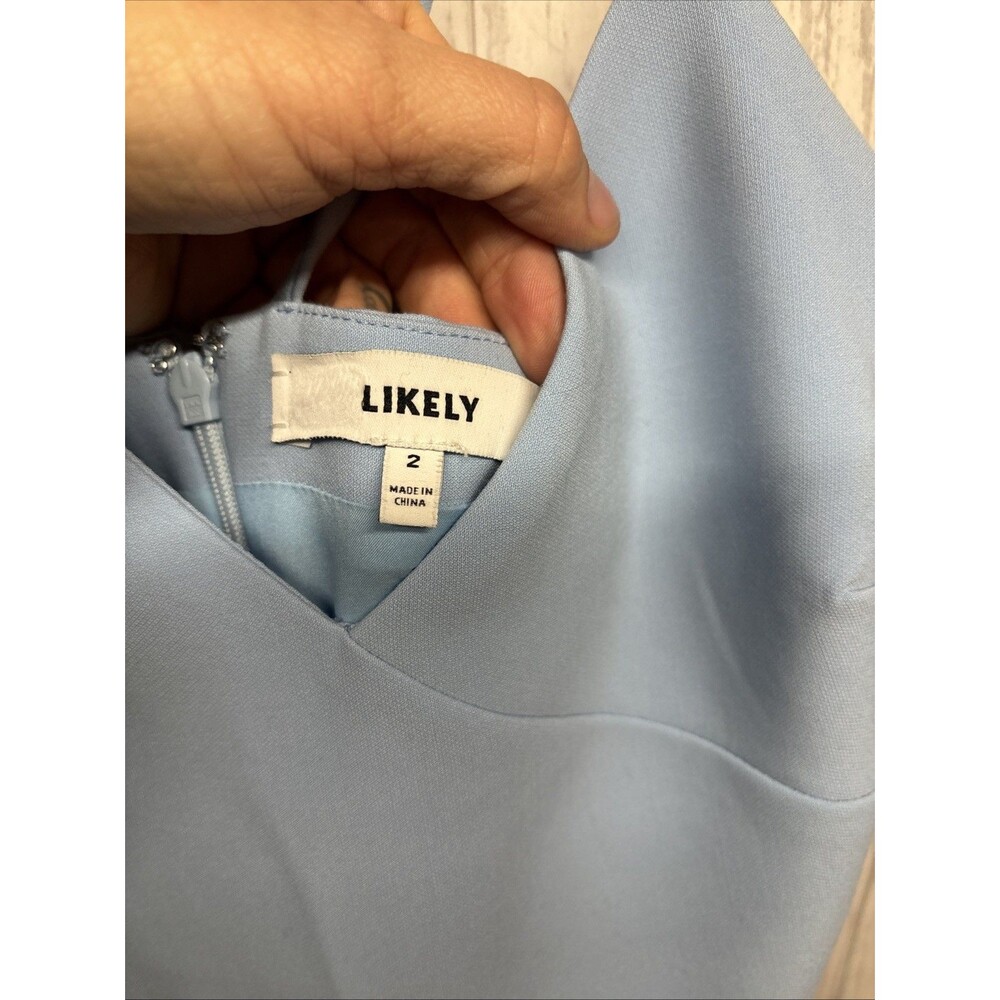 Womens Size 2 Likely Dress Fit & Flare Light Blue EUC - Picture 3 of 5